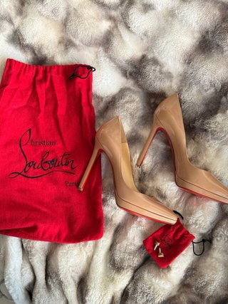 Christian Louboutin Pigalle Plato 120mm Beige