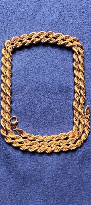 Cadena Cordón Salomónico Oro 18kt Nuevo.