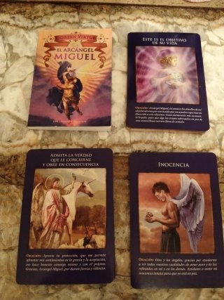 Libro El Arcángel Miguel Doreen Virtue y cartas