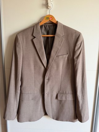Americana H&M Skinny Fit Marrón