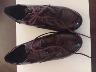 Mocasines Burdeos Estilo Oxford