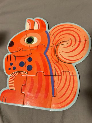 Puzzle Primo Djeco 3 Piezas Animales Bosque