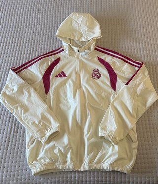Cortavientos Real Madrid Adidas Blanco