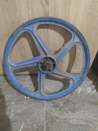 Llanta BMX de 5 radios azul