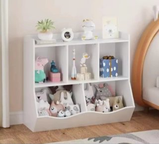 Estantería blanca multiusos de madera nueva