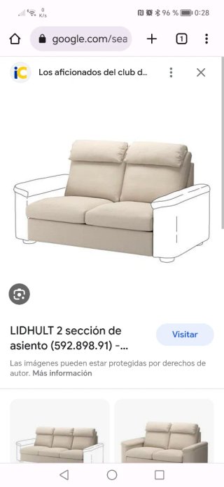 Fodere per divano e poggiapiedi LIDHULT di IKEA