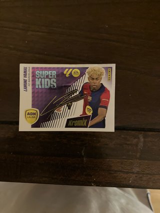 Cromo Lamine Yamal FC Barcelona Super Kids