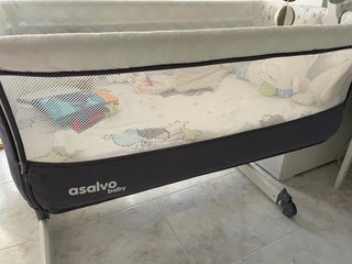 Cuna colecho Asalvo con colchón y funda transporte