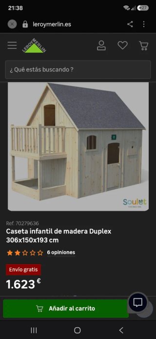 Caseta infantil madera Duplex