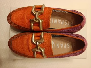 Mocasines Hispanitas Naranja y Morado