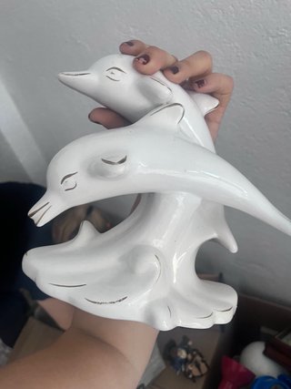 Figura de Resina Delfines