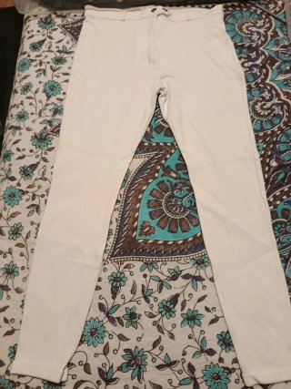 Mallas de jinete blancas
