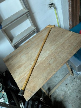 Bastone da passeggio in legno souvenir Medjugorje