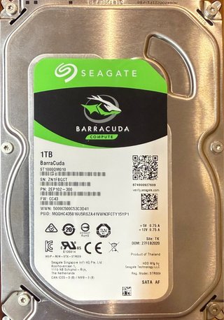 Disco Duro Seagate 1TB BarraCuda
