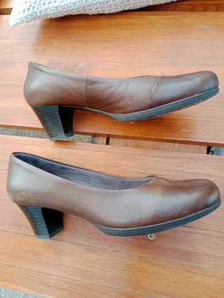 Zapatos Pitillos Marrones Talla 39