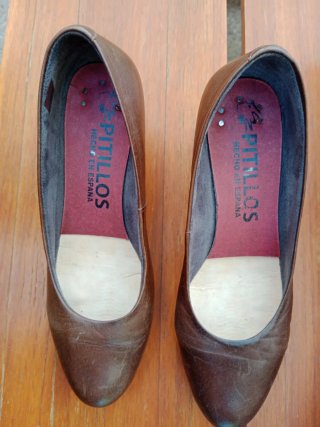 Zapatos Pitillos Marrones Talla 39