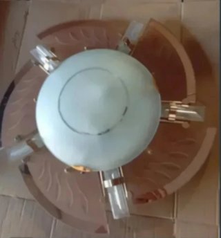Lámpara Techo 50cm Metal y Vidrio