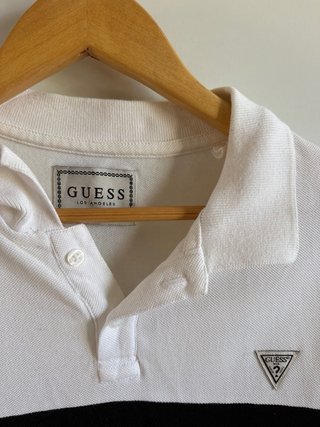 Polo Guess Blanco y Negro Talla S