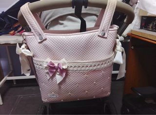 Bolso para carrito de bebé rosa