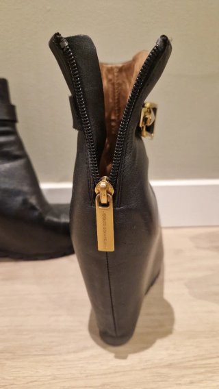 Botines Negros Adolfo Dominguez