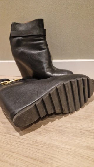 Botines Negros Adolfo Dominguez