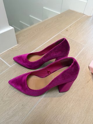 Zapatos tacón Marypaz buganbilla fucsia talla 38