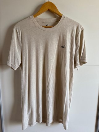 Camiseta Hollister Beige Talla M