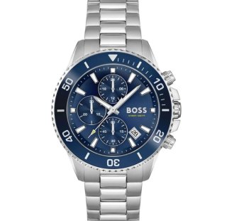 Reloj Hugo Boss Cronógrafo Azul y Plateado