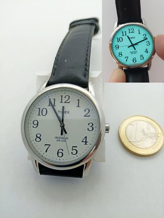 Reloj Timex Indiglo Hombre Plateado