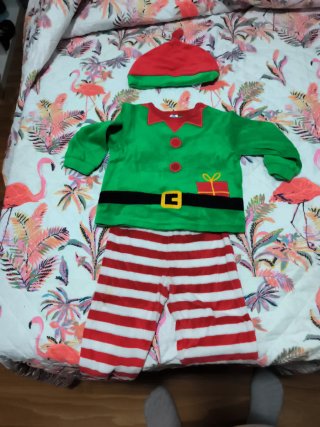 Disfraz de Elfo Navideño bebe