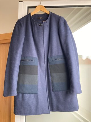 Abrigo Lana Loreak Mendian Azul Talla S