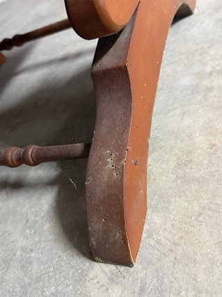 2 Sillas Antiguas de Madera y Terciopelo