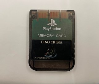Memory Card PS1 Dino Crisis Originale Nera Traspar