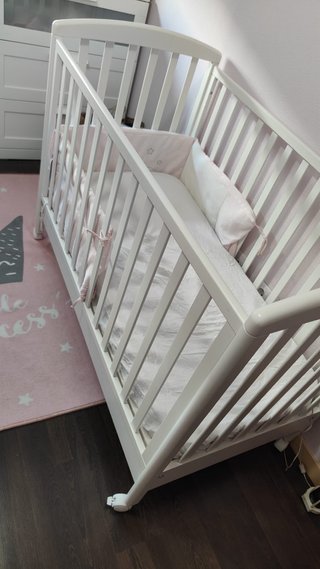 Cuna de bebé Prenatal blanca