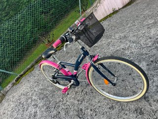 Bicicleta BTWIN 24 Blu e Rosa