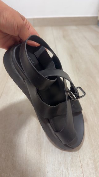 Sandalias negras mujer