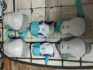 Kit Patinaje Niña Oxelo Morado