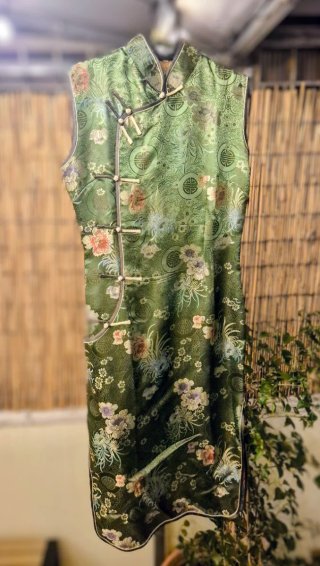 Vestido Estilo Oriental Verde