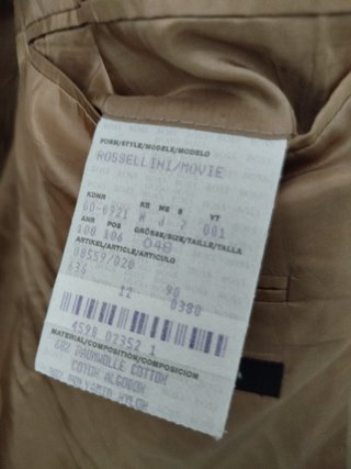 Traje Hugo Boss Beige Talla 48