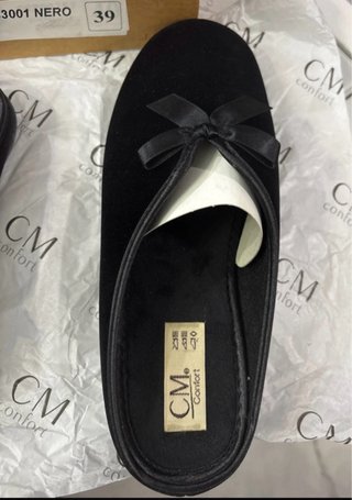 Pantofole CM Confort Nere Taglia 39