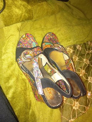 Sandalias de Cuña Multicolor