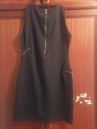Vestido negro cremallera talla L
