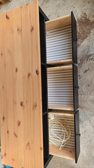 Cajonera Madera Pino 3 Cajones