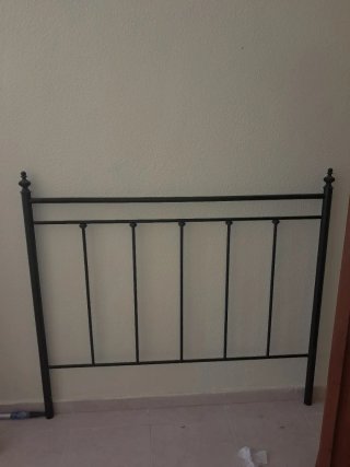 Cabecero forja negro cama matrimonio