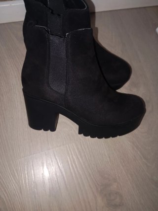 Botines negros mujer plataforma