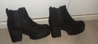 Botines negros mujer plataforma