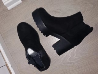 Botines negros mujer plataforma