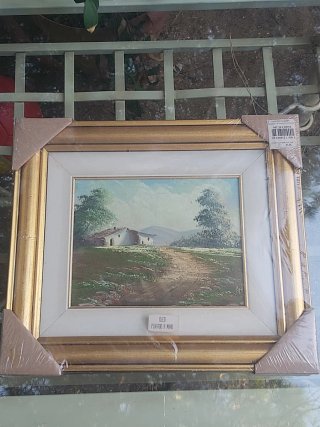 Cuadro al Óleo Paisaje Rural