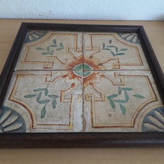 Cuadro azulejos antiguos siglo XVIII