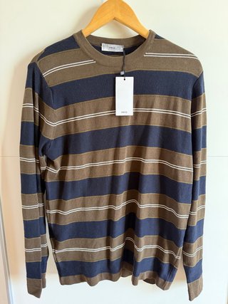 Camiseta Manga Larga Mango Rayas Talla M